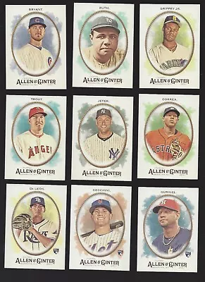 2017 TOPPS ALLEN & GINTER #'s 1-249 (STARS ROOKIE RC's HOF) - WHO DO YOU NEED! • $0.99