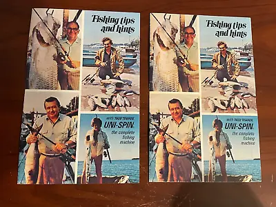 1974 True Temper Fishing Tackle Catalog Dealer Uni Spin Fishing Tips Clean Lot 2 • $23