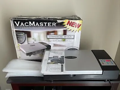 $74.99 • Buy VacMaster PRO130 Table Top Vacuum Sealer 12  Seal Bar Tested Working Manual Seal