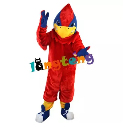 Halloween Cosplay Red Eagle Bird Mascot Costume Party Fancy Dress Cartoon Xmas • £353.16