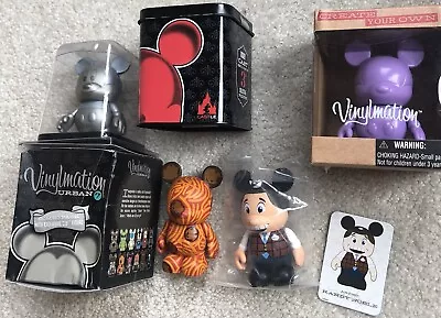 Disney Vinylmation Lot Of 4 Figures Urban #7 MickeySpaghettiAmbassador Purple • $9.99