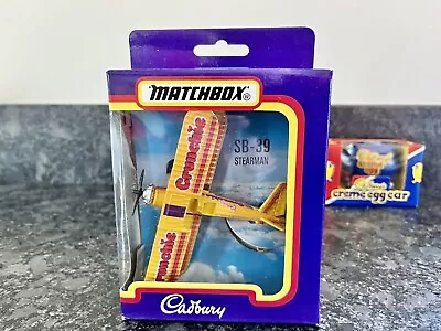 Matchbox Skybuster Stearman SB-39 Cadbury Crunchie Flying Circus MIB Bi-plane • £6.75