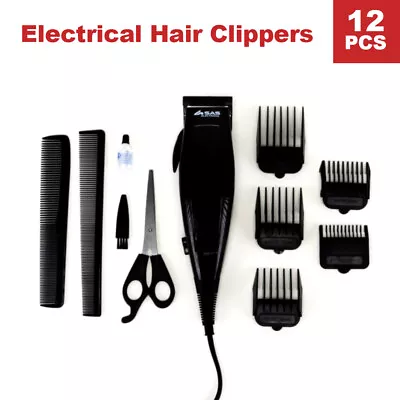 Hair Clippers Beard Trimmer Electric Shaver Nose Haircut Grooming Kit Set • $19.59