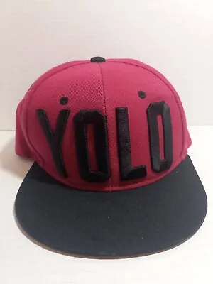 $15 • Buy YOLO Adjustable Snapback Hat Hip Hop You Only Live Once Cap Pink/Black 