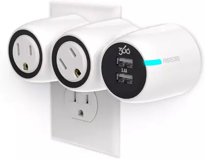 360 Electrical 360530 PowerCurve Mini Mobile Surge Protector With 2 Rotating Out • $43.09