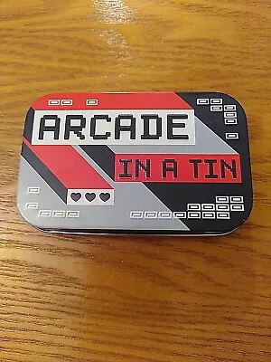 Desktop Mini Arcade In A Tin Machine Retro 80s 8 Bit Game Console Christmas Gift • £1.99