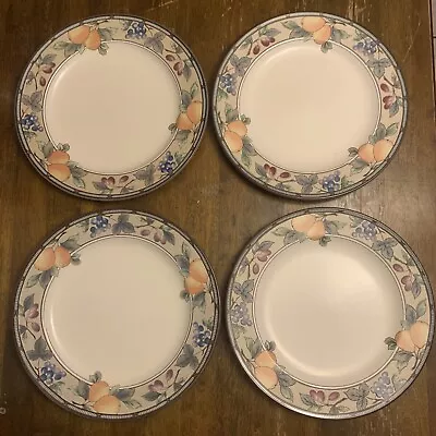 Mikasa Intaglio Garden Harvest 11-1/4  Dinner Plates Set Of 4 [bin3] • $40