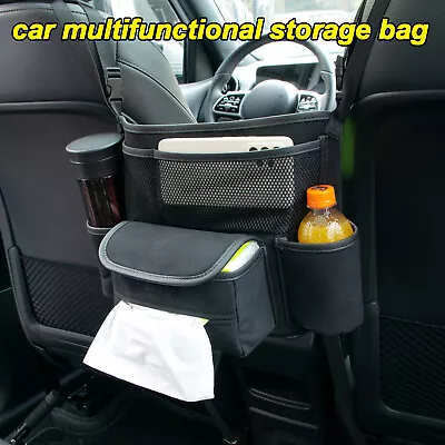 Car Net Pocket Handbag Holder Between Seat-Back Bag Storage Organizer • $26.39