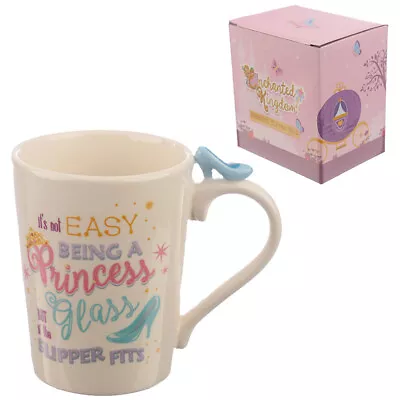£7.99 • Buy New Princess Slipper Handle 3D Mug Ceramic Novelty Gift Box Pink 