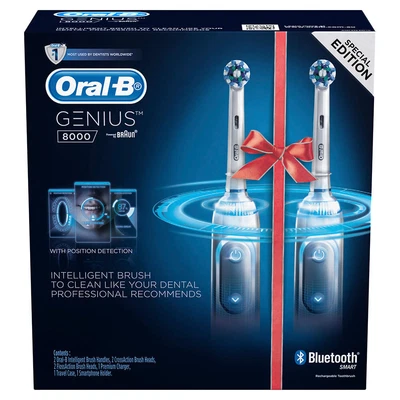 $334.87 • Buy Oral-B Genius 8000 Dual Handle Electric Toothbrush