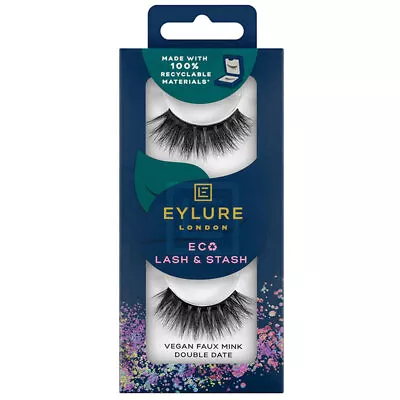 Eylure Eco Lash & Stash Double Date - Lash'd Up False Eyelashes Vegan Faux Mink • £5.49