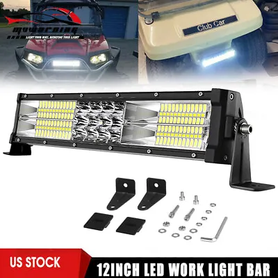 12  72W Upper Bumper Led Light Bar Lamps For Yamaha Club Car Golf Cart 12/15  • $25.59