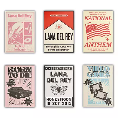 Lana Del Rey Posters | Choose Between 9 Prints (Message Your Choice) • £4.99