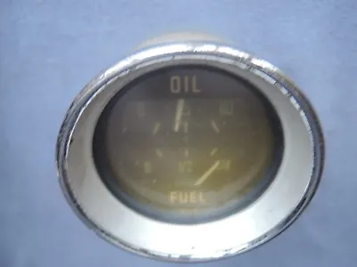 ALFA ROMEO Giulia Sprint GT 67 GTV Step Nose Used VEGLIA Fuel / Oil Press GAUGE • $95