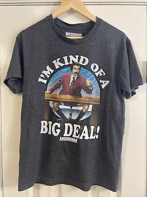 Anchorman I’m Kind Of A Big Deal Gray Small T-Shirt The Legend Of Ron Burgundy. • $13.49