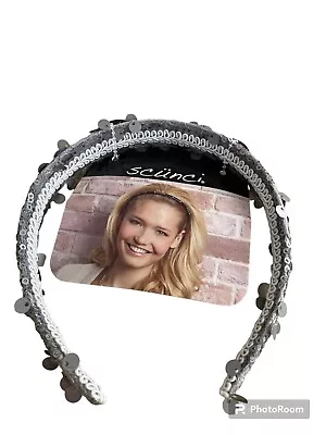 Scunci Brand Silver Sequin Headband • $9.99