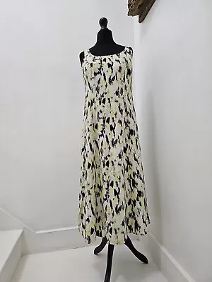 Womans Mint Velvet Midi Tie Back  Dress Size 12 Vgc • £22