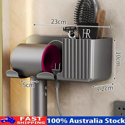 AU Hair Dryer Holder Hair Straightener Stand Bathroom Wall Mounted Storage Rack • $15.76