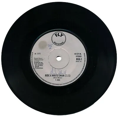 T. REX   RIDE A WHITE SWAN C/w 1. IS IT LOVE 2. SUMMERTIME BLUES   1970 GLAM RO • £5.49