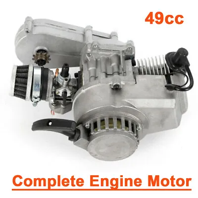 $59 • Buy 49CC 50CC 2 Stroke Engine Motor Pull Start For Pocket Bike Mini Dirt Bike ATV