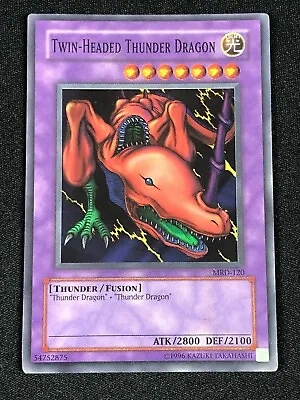 Yugioh Twin-headed Thunder Dragon Mrd-120 Super (mp) • $3.99