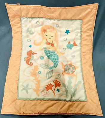 The Peanutshell  Mermaid Kisses Crib Bedding Sea Life Marines Baby's Oyster Gift • $75.50