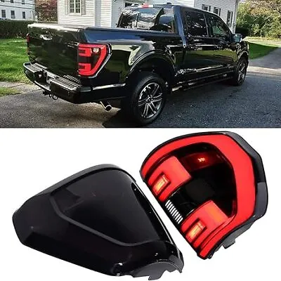 Pair PNP LED Tail Light Assembly For Ford F150 F-150 XLT 2021 2022 2023 Smoked • $669.79