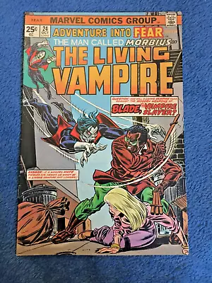 Free P & P ; Fear #24 Oct 1974: Morbius Vs. Blade Vampire Slayer! (KG) • £18.99