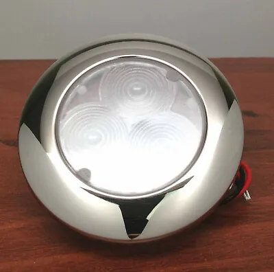 Marine Boat LED White Ceiling Courtesy Light Stainless Steel HOUSING Flush Mount • $17.99