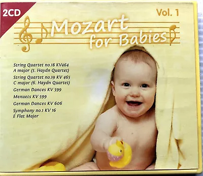 Mozart Mozart For Babies Vol. 1 (2 Disc CD 2010) 38 Track Album AS NEW! • £31.02