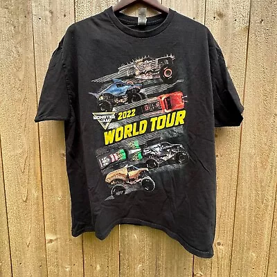 Monster Jam 2022 World Tour Unisex Tee Size XL Truck Like-new • $21