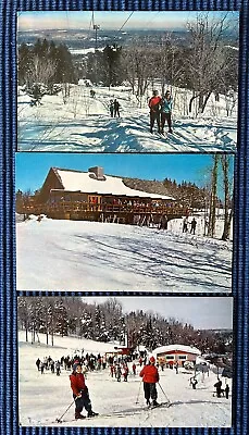 MARLBORO VERMONT VT~Hogback Mountain Ski Area Lot~Mt. Olga~3 1960's Postcards • $3.50