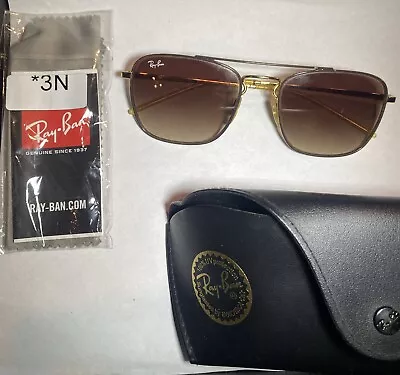 Vintage Ray-Ban RB3588  Gold Brown  Sunglasses  9055/13 Discontinued RARE FIND • $49.55