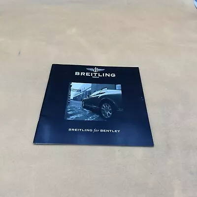 £13.11 • Buy 1884 Breitling Bentley Original Dealer Showroom Sales Brochure Catalog Booklet