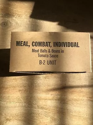 Vietnam War Era C-Ration EMPTY Box Meatballs And Beans In Tomato Sauce  • $13.99