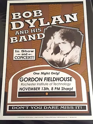 RARE BOB DYLAN ORIGINAL CONCERT POSTER NOV 13th 2004 ROCHESTER NY BOXER STYLE  • $47.77