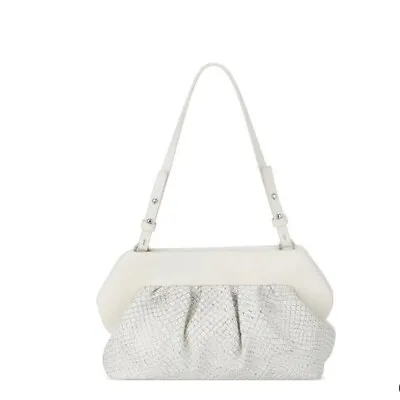 Vince Camuto Cotton White Amari Handbag Clutch Purse Shoulder Bag • $75.99