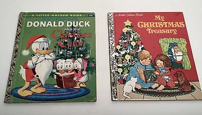 Golden Book Donald Duck Christmas Carol1st A Ed. 1960 My Christmas Treasury • $4.95