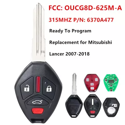 Remote Head Key Fob For 2008-2017 Mitsubishi Lancer 6370A477 OUCG8D-625M-A • $13.80