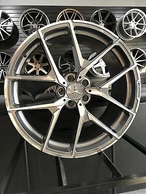 19  STAGGERED Gunmetal Y AMG Rims Wheels Mercedes Benz S550 GLE350 E350 GLC300 • $968.99