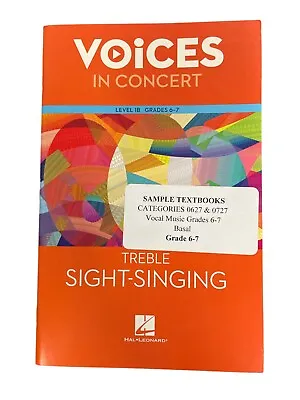 Voices In Concert Grades 6 7 Treble Sight Singing Homeschool Arts Music Vocal • $19.81