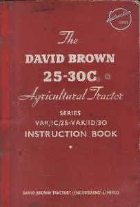 £15 • Buy David Brown Tractor 25c - 30c Operators Manual - 25 30 C