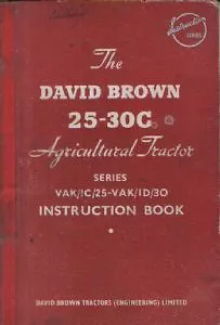 David Brown Tractor 25c - 30c Operators Manual - 25 30 C • £15