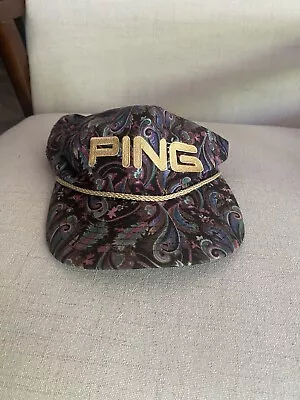Vintage Ping Golf Hat Adjustable Paisley Made In USA Grail G430 Max 10k • $95