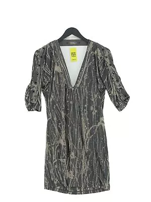 Firetrap Women's Midi Dress L Grey Polyester With Viscose T-Shirt Dress • £8