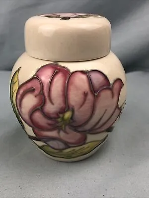 Moorcroft Magnolia Pink Tulip Lotus Pottery Ginger Jar Moriage Flower Signed • $73.15