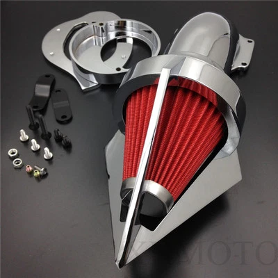 $99.54 • Buy Cone Spike Air Cleaner Kit For Yamaha Vstar V-Star 650 All Year 1986-2012 CHROME