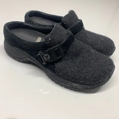 Merrell Encore Groove Wool Mule Clogs Black Slip On Shoe Womens Size 6.5 EUR 37 • $28.55