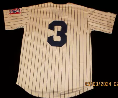 New**babe Ruth**new York Yankees **white Home Jersey **1839-1939 Patch*m&n**40 M • $95.03