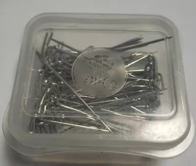Dritz 40 Pack T-Pins - Size 28 - 1 3/4  (45mm) Long - Sharp Nickel-Plated Steel • $5